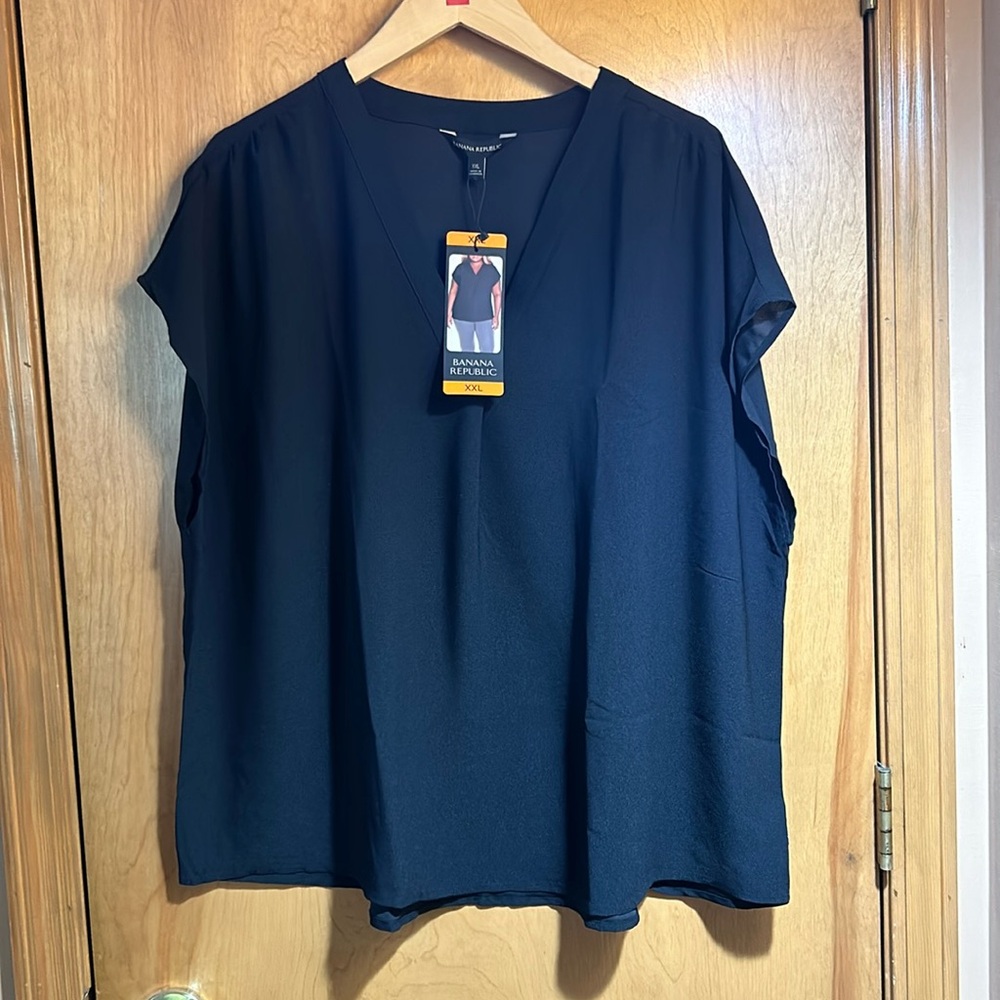 Women’s Banana Republic Short Sleeve Blouse Size XXL NWT